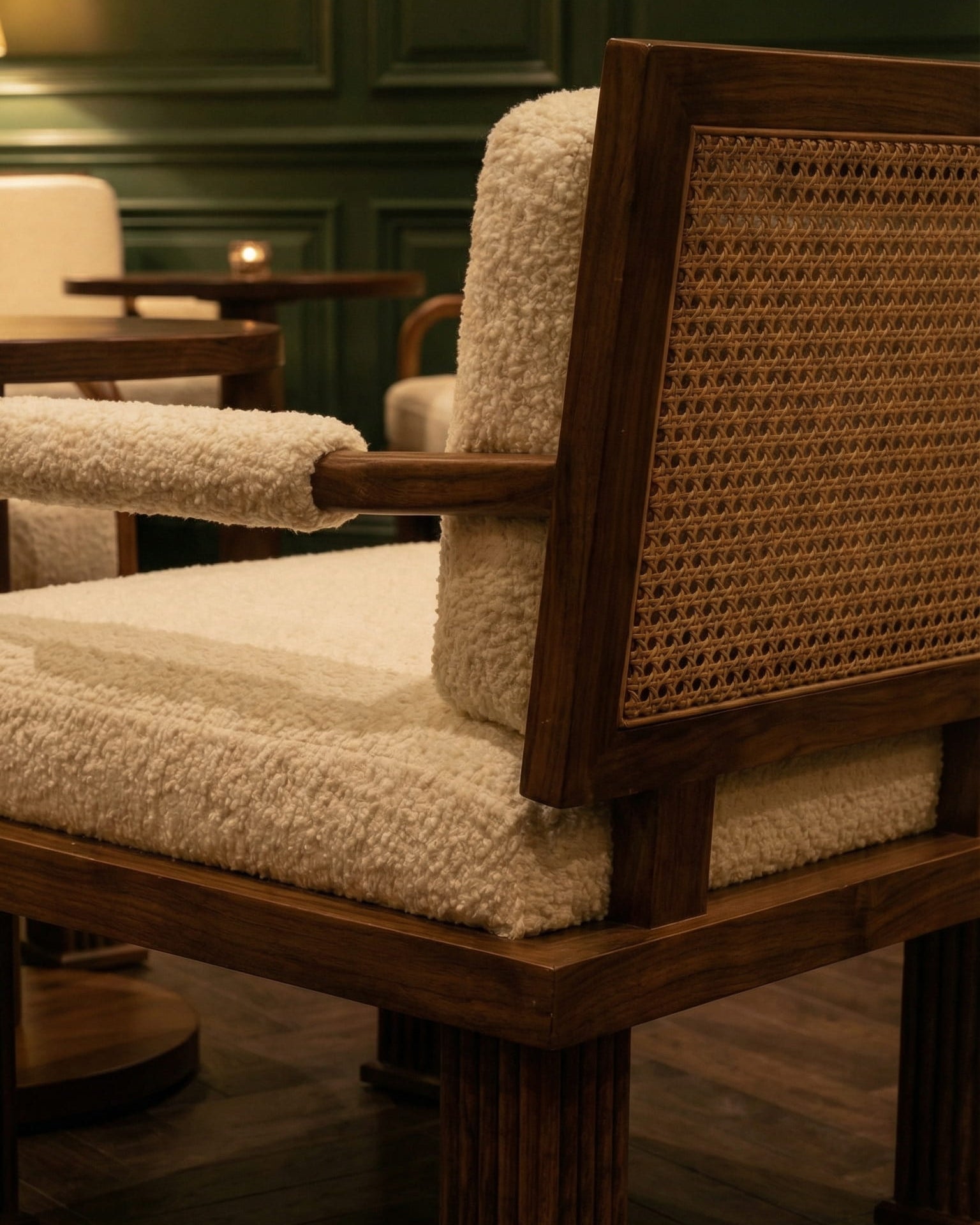 Luxury Solid Wood Lounge Chair | Uma Furniture