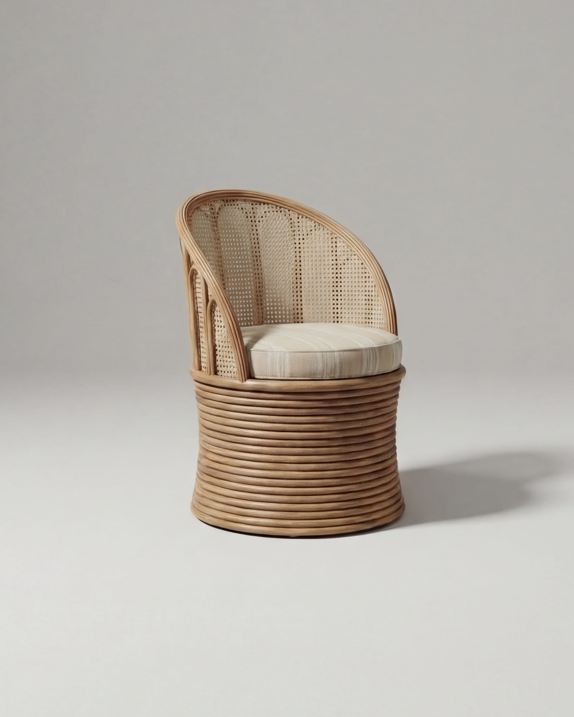 Luxury Woven Cane Lounge Chair | Uma Furniture