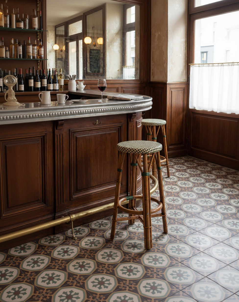 Rattan & Aluminum Bar Stool for Cafés & Hospitality | Uma Furniture