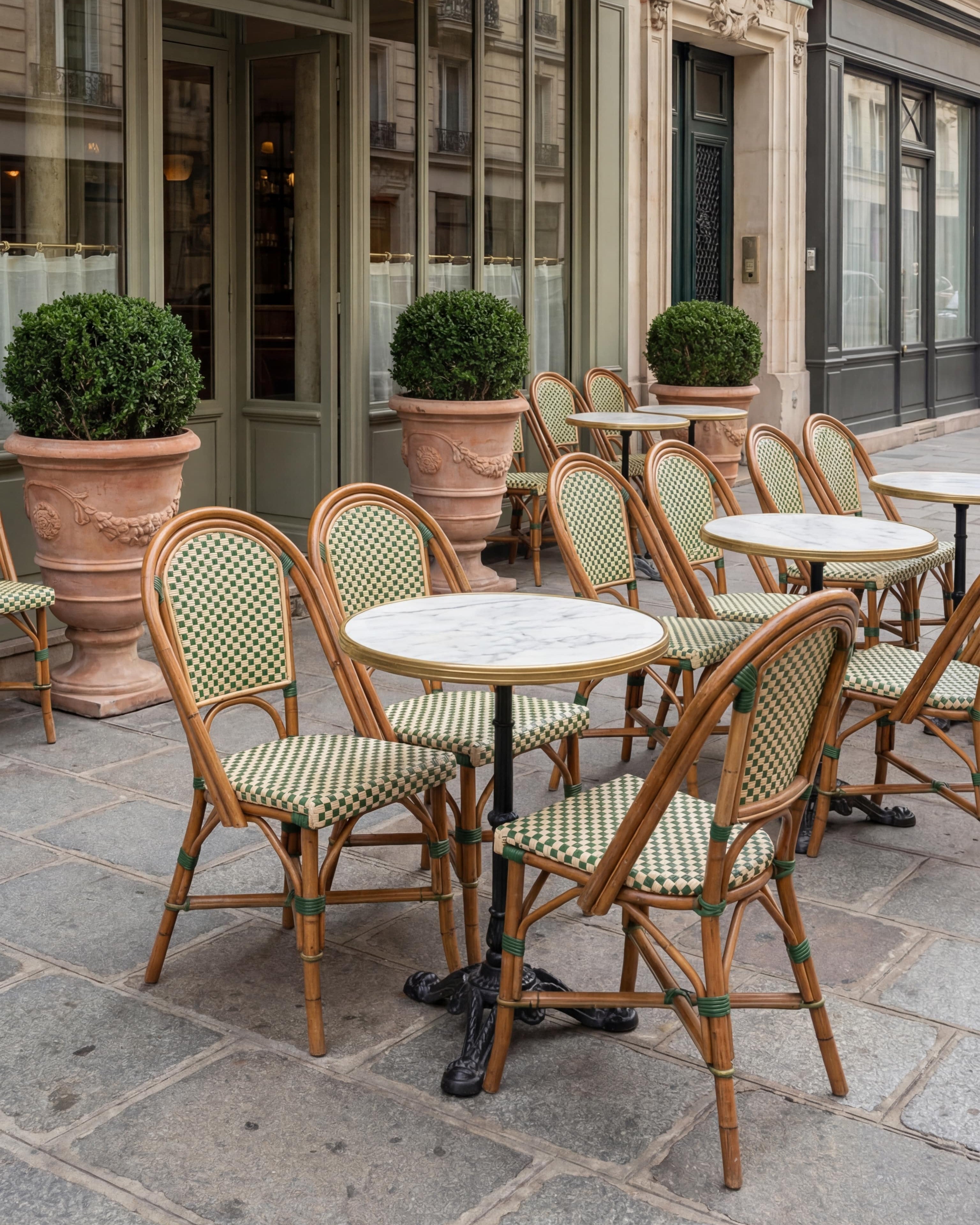 Rattan & Aluminum Bistro Dining Chair | Uma Furniture