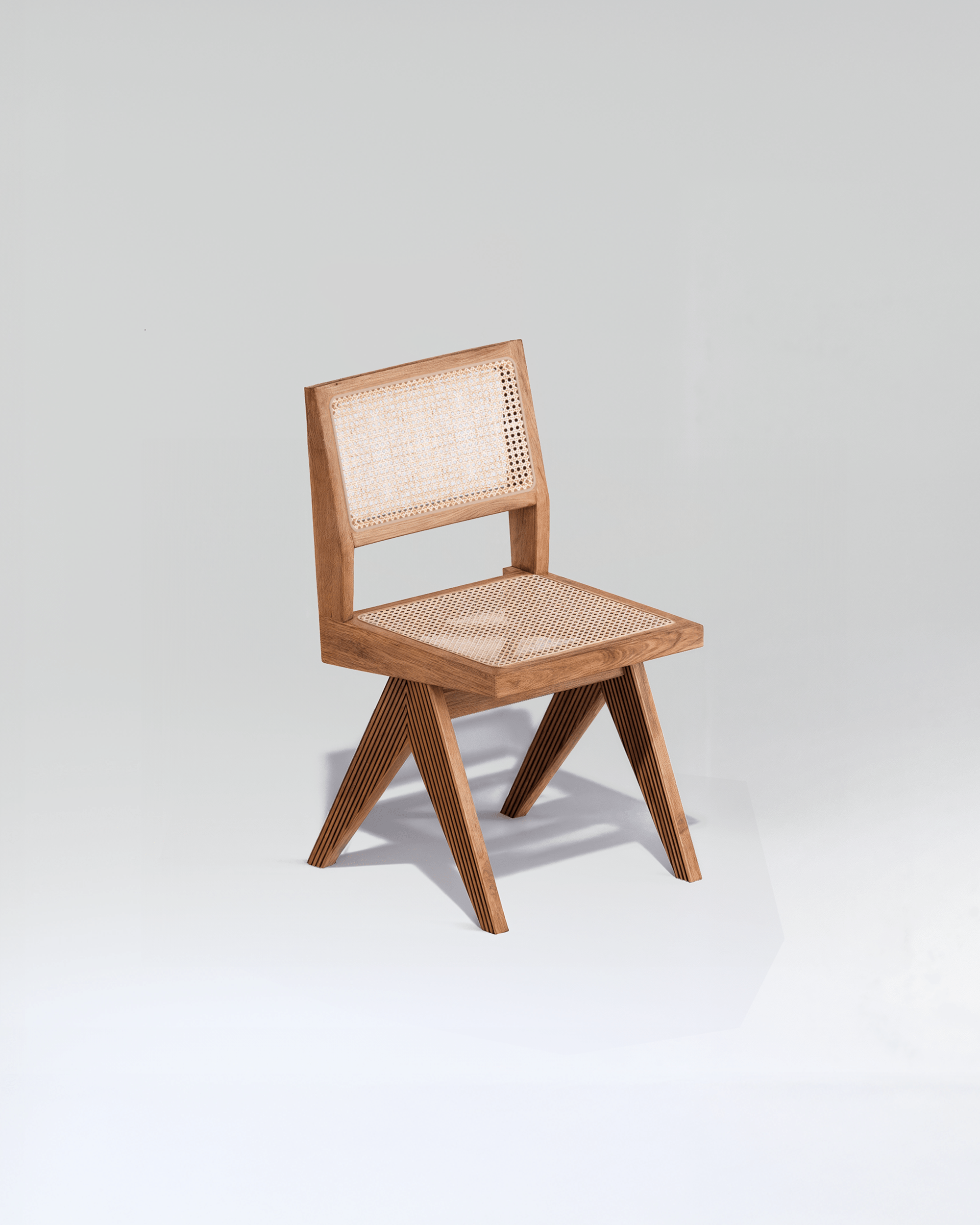 Teak & Cane Armchair | Uma Furniture