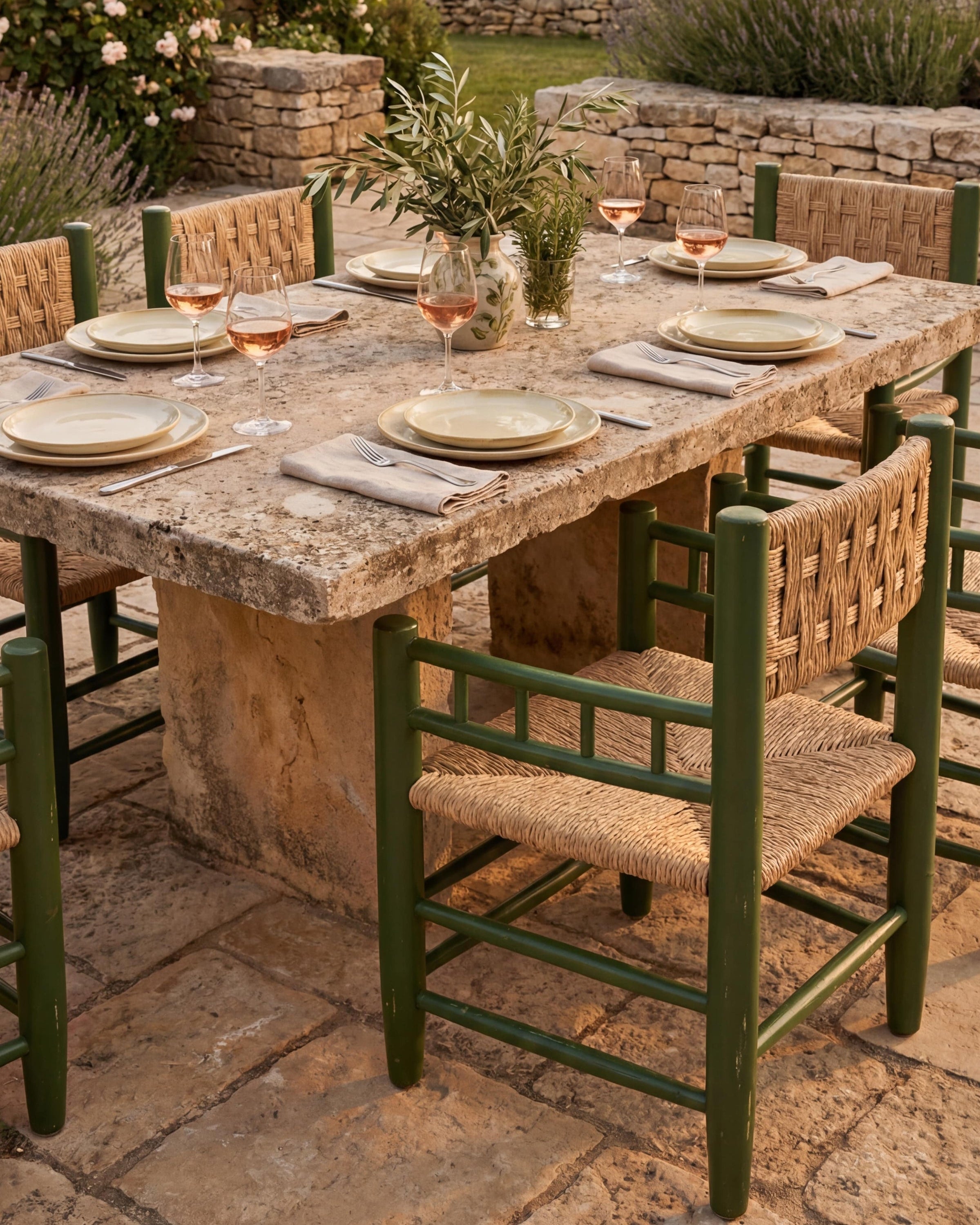 Teak and Wicker Chair | Uma Furniture