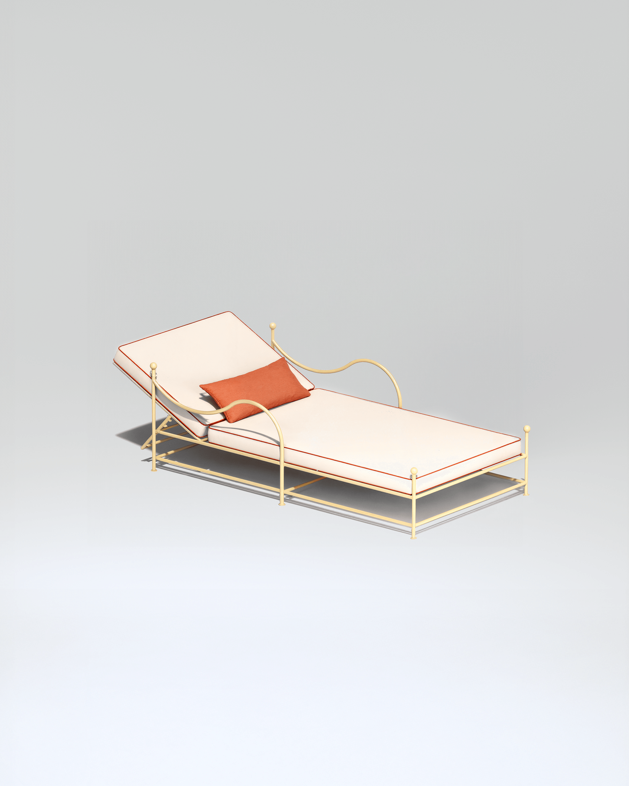 Wrought Iron Sun Lounger | Uma Furniture